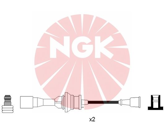 NGK 8647 gyújtókábelkészlet MAZDA